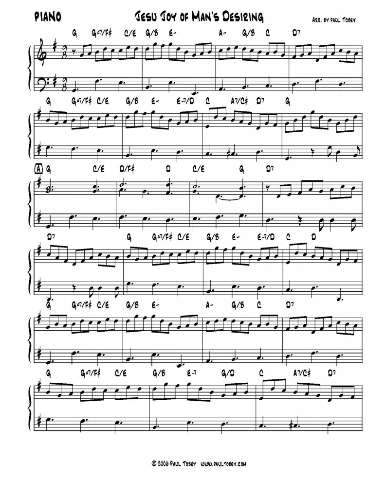 Jesu Joy of Man's Desiring - Sheet Music PDF